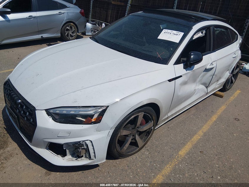 Vin: waueacf53pa015861, lot: 46015823, audi a5 sportback prestige 45 tfsi s line quattro s tronic 20232