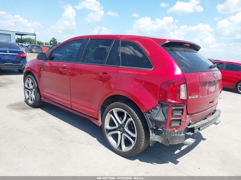 Vin: 2fmdk4ak7cba94489, lot: 46015864, ford edge sport 20123