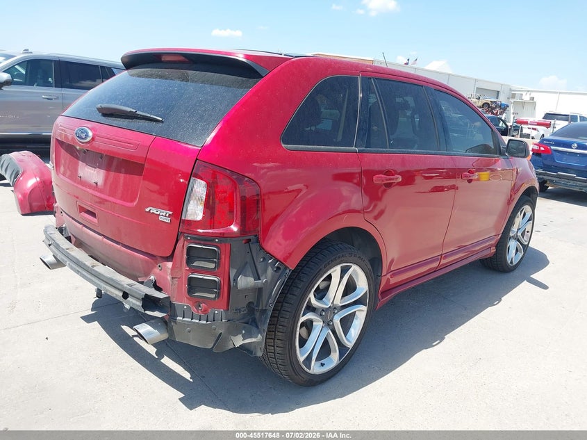 Vin: 2fmdk4ak7cba94489, lot: 46015864, ford edge sport 20124