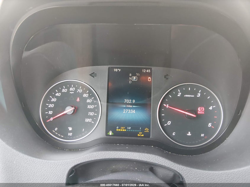 2024 Mercedes-Benz Sprinter 2500 High Roof 4-Cyl Diesel VIN: W1Y4KCHY5RT182504 Lot: 45517660