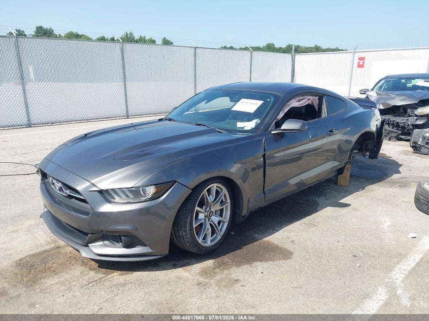 Vin: 1fa6p8cf1f5313113, lot: 46015884, ford mustang gt premium 20152