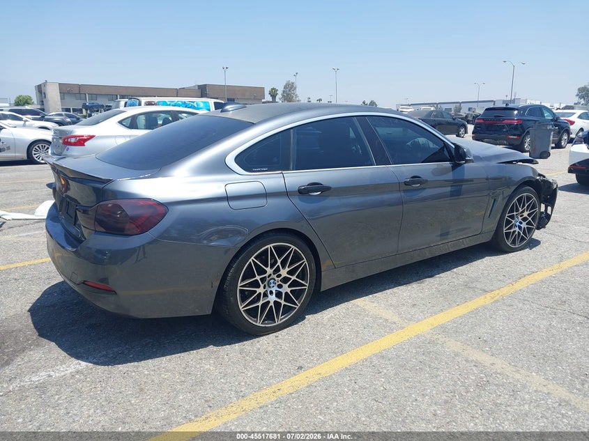 Vin: wba4j1c53jbg77349, lot: 46015897, bmw 430i gran coupe 20184