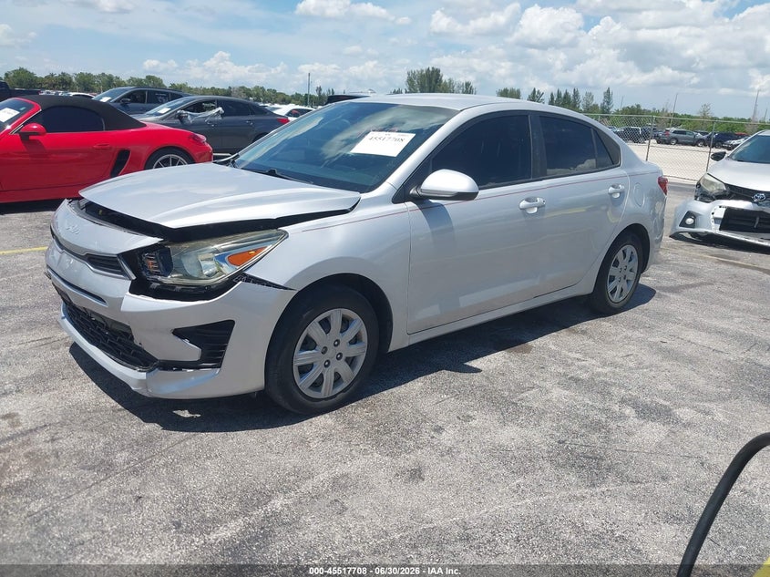 VIN 3KPA24AD1NE465909 2022 KIA RIO LX