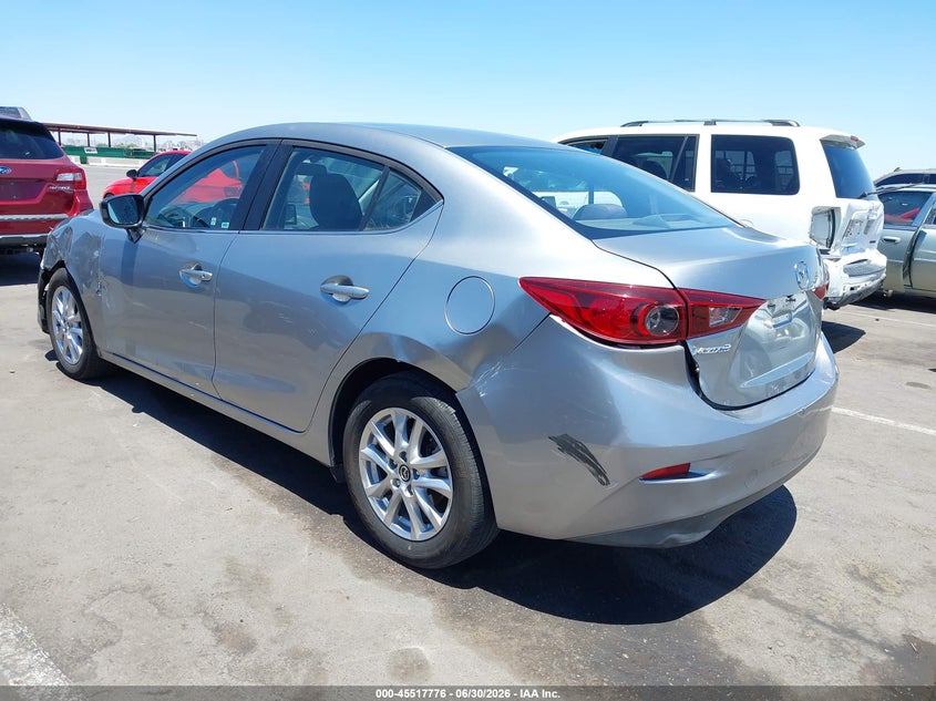 Vin: jm1bm1u78g1278496, lot: 46015992, mazda mazda3 i sport 20163