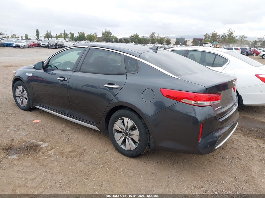 Vin: knagt4le5h5011771, lot: 46016003, kia optima hybrid 20173