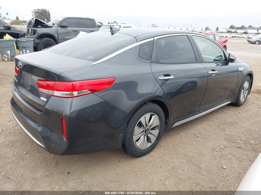 Vin: knagt4le5h5011771, lot: 46016003, kia optima hybrid 20174