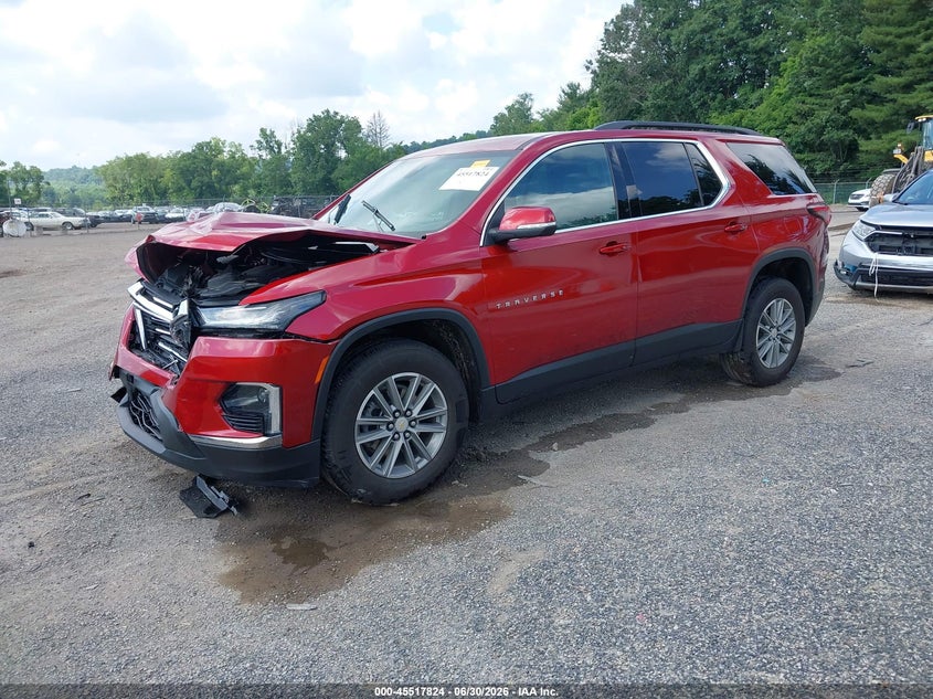 2022 Chevrolet Traverse, Front End, IAAI, VIN 1GNERHKW5NJ166809 — photo 2