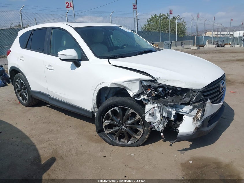 Vin: jm3ke2dy5g0763459, lot: 46016152, mazda cx-5 grand touring 2016 img_1