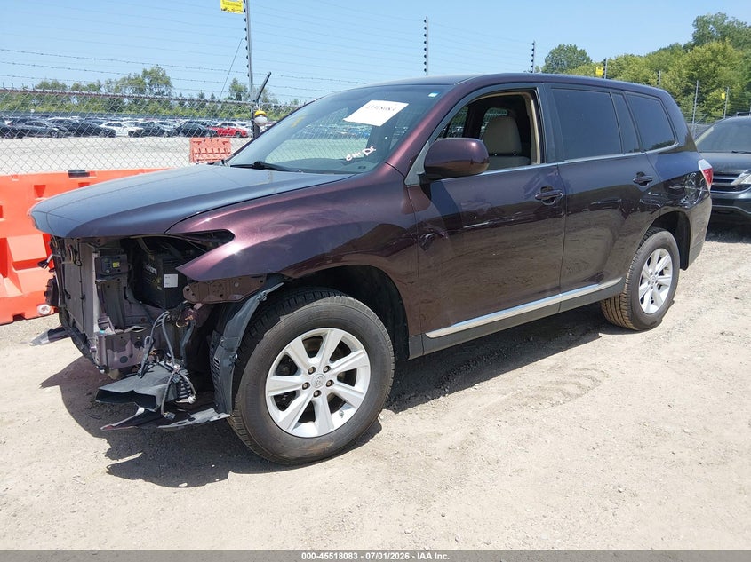 Vin: 5tdzk3eh4bs030538, lot: 46016299, toyota highlander base v6 20112