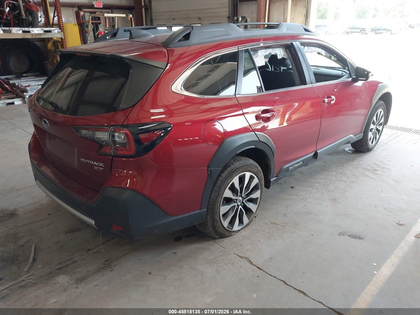 Vin: 4s4btgnd1p3186270, lot: 46016351, subaru outback limited xt 20234