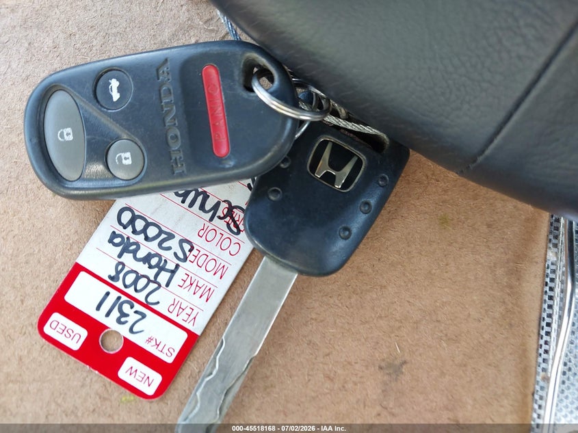 2008 Honda S2000 Cr VIN: JHMAP21268S001664 Lot: 45518168
