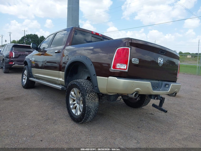 Vin: 1c6rr6pt6fs651203, lot: 46016397, ram 1500 laramie longhorn 20153
