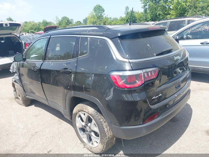 Vin: 3c4njdcb4lt234396, lot: 46016465, jeep compass limited 4x4 20203