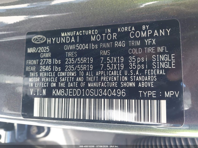 2025 HYUNDAI TUCSON HYBRID LIMITED — Фото 9