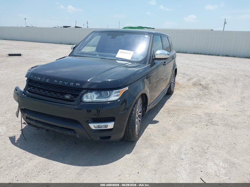 2016 Land Rover Range Rover Sport 5.0L V8 Supercharged/5.0L V8 Supercharged Dynamic, Изъятое, IAAI, VIN SALWR2EF5GA106434 — фото 2