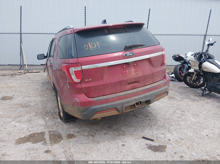 Vin: 1fm5k7d86kga21997, lot: 46016544, ford explorer xlt 20193