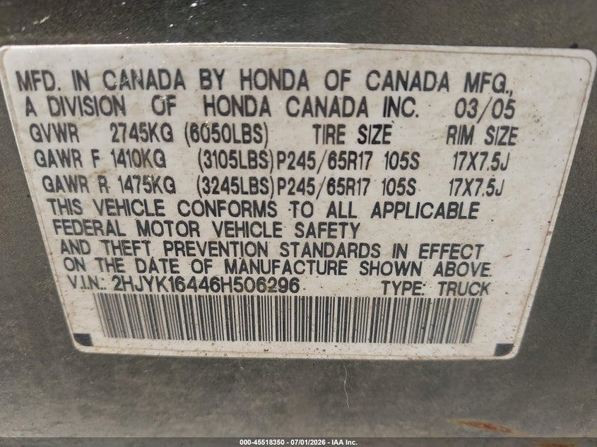 AtlanticExpress - Honda Ridgeline
