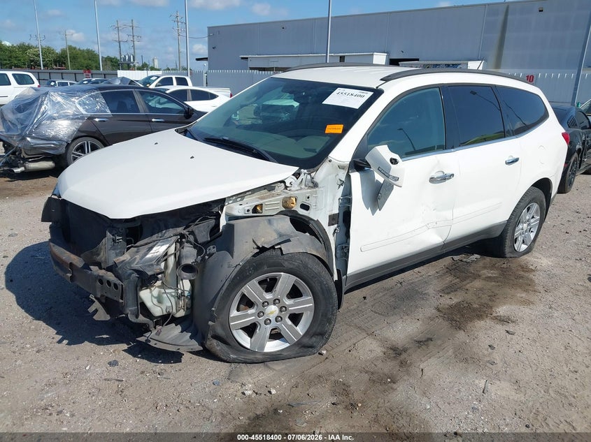 Vin: 1gnkrged0cj177799, lot: 46016616, chevrolet traverse lt w/1lt 20122