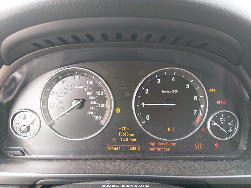 2011 BMW 5ER SEDAN 3.0L I-6 DOHC, VVT, 240HP