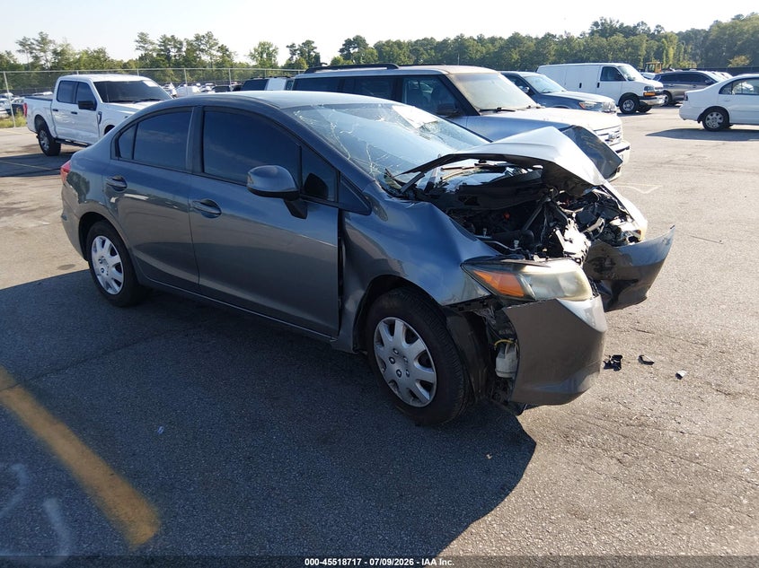 2012 HONDA CIVIC auction photo 1