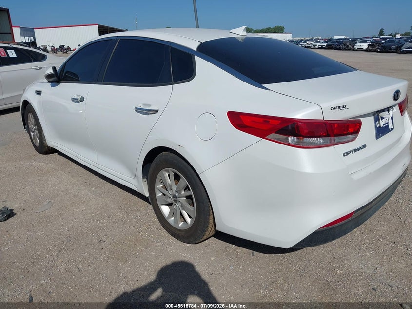 Vin: knagt4l32g5092936, lot: 46017000, kia optima lx 20163