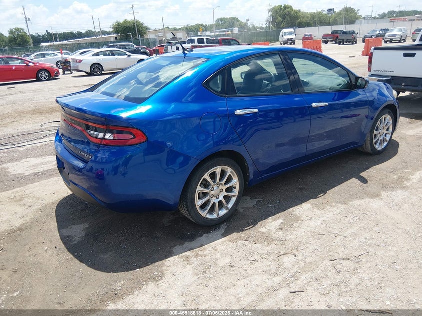 Vin: 1c3cdfcaxdd176078, lot: 46017034, dodge dart limited 20134