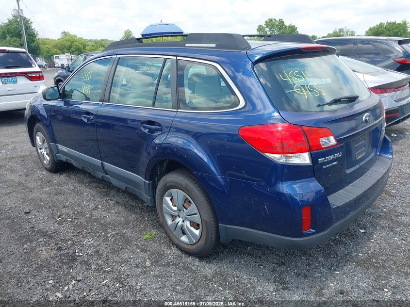 2011 SUBARU OUTBACK auction photo 3