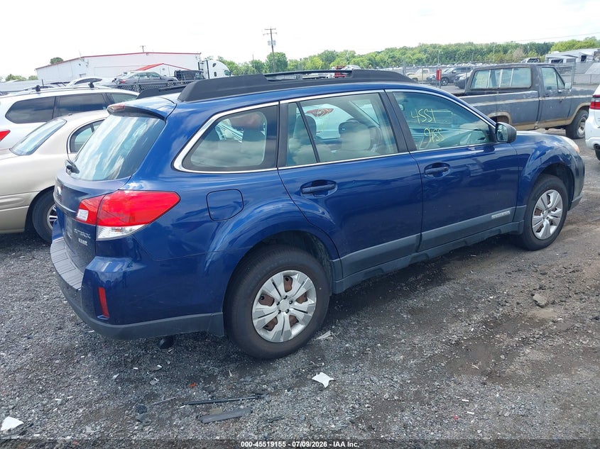 2011 SUBARU OUTBACK auction photo 4