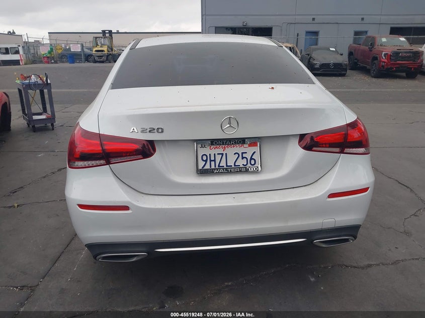 2020 Mercedes-Benz A 220 VIN: W1K3G4EB3LJ210686 Lot: 45519248