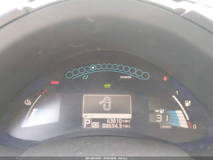 2016 Nissan Leaf S VIN: 1N4AZ0CP7GC306209 Lot: 45519357