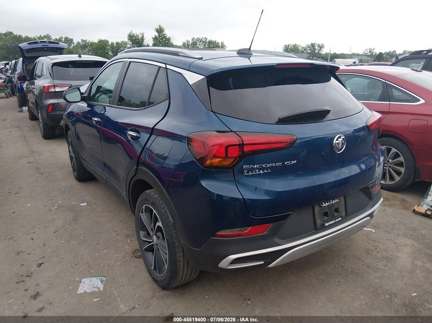 Vin: kl4mmds28mb087422, lot: 46017616, buick encore gx fwd select 20213