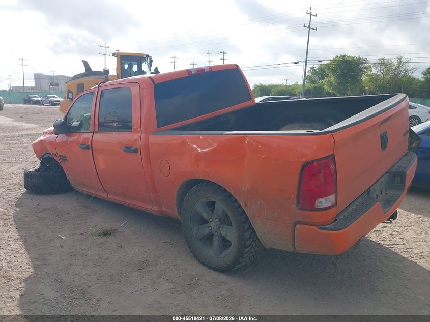 Vin: 1c6rr7kt9ks620244, lot: 46017637, ram 1500 classic express  4x4 5'7 box 20193