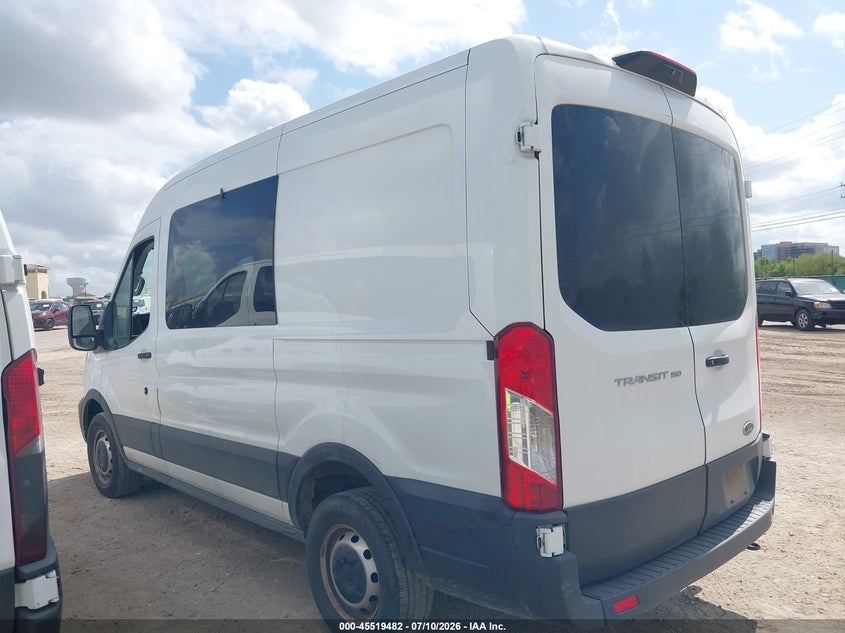 Vin: 1ftye1d87mkb00939, lot: 46017698, ford transit-150 crew van 20213