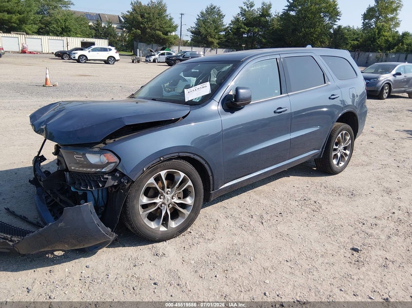 Vin: 1c4rdjdg5kc781107, lot: 46017802, dodge durango gt awd 20192