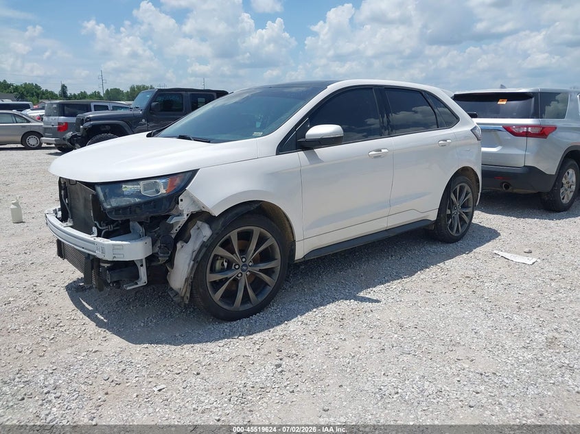 Vin: 2fmpk4ap5gbc51712, lot: 46017840, ford edge sport 20162
