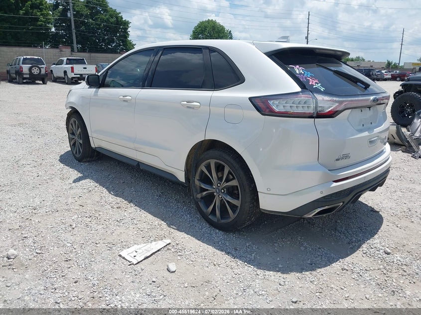Vin: 2fmpk4ap5gbc51712, lot: 46017840, ford edge sport 20163