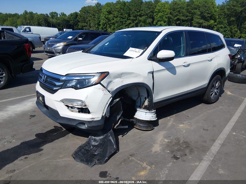 Vin: 5fnyf5h57jb026189, lot: 46017841, honda pilot ex-l 20182