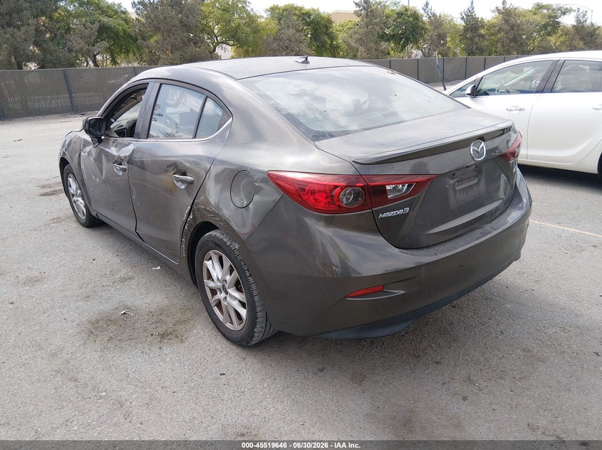 Vin: jm1bm1x77g1283071, lot: 46017862, mazda mazda3 i grand touring 20163