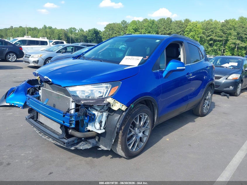 Vin: kl4cj1sb3jb659267, lot: 46017936, buick encore sport touring 20182