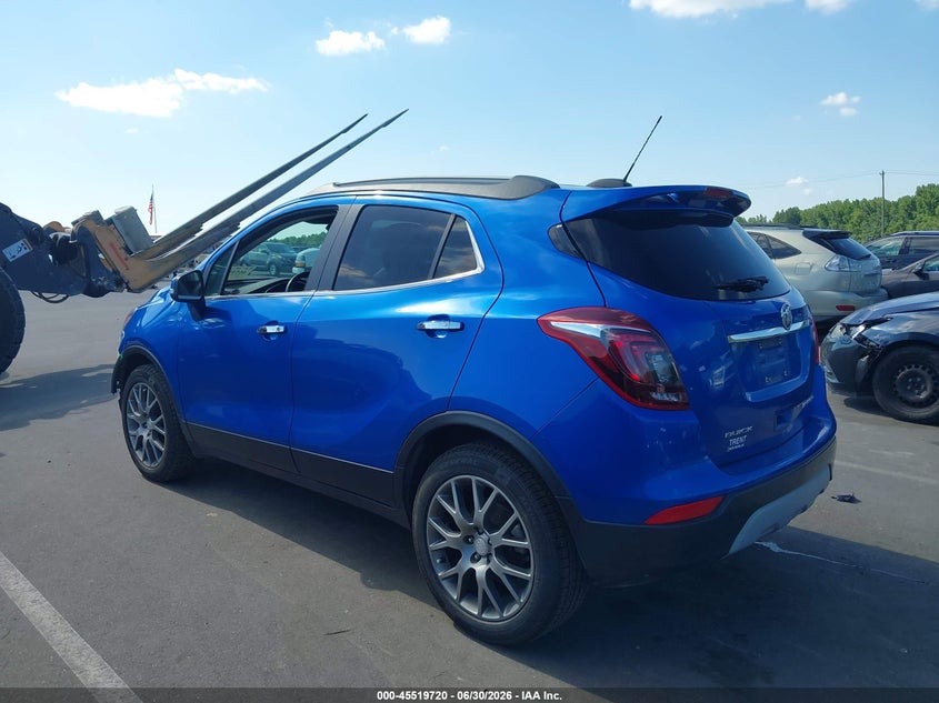 Vin: kl4cj1sb3jb659267, lot: 46017936, buick encore sport touring 20183
