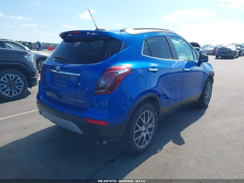 Vin: kl4cj1sb3jb659267, lot: 46017936, buick encore sport touring 20184