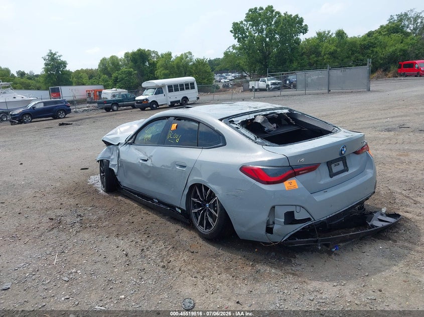Vin: wby43hd06sfu24136, lot: 46018032, bmw i4 gran coupe xdrive40 20253