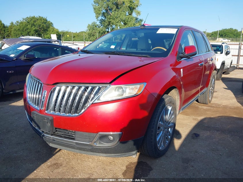 Vin: 2lmdj6jk8bbj24360, lot: 46018067, lincoln mkx 20112