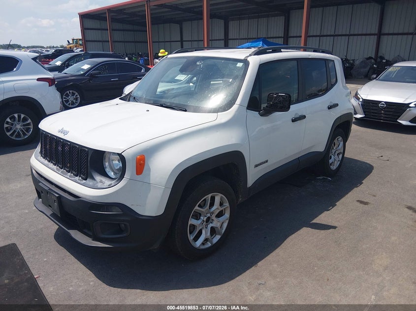 2017 Jeep Renegade, Град, IAAI, VIN ZACCJBBB8HPG36272 — фото 2