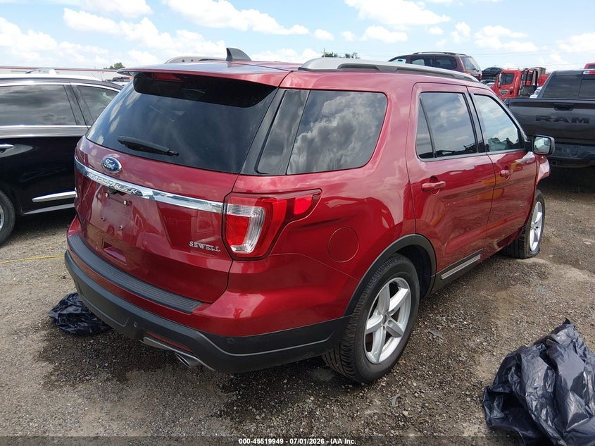 Vin: 1fm5k7d82jga79698, lot: 46018165, ford explorer xlt 20184