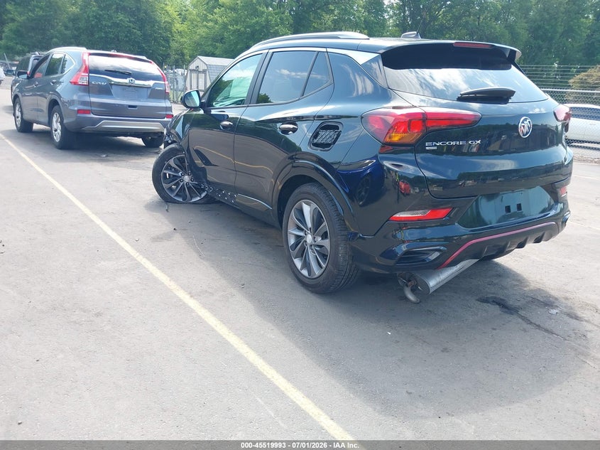 Vin: kl4mmcsl6lb096704, lot: 46018209, buick encore gx awd preferred 20203