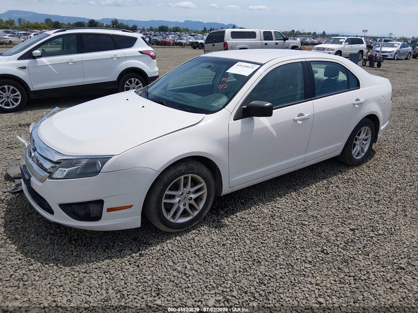 Vin: 3fahp0ga2cr356098, lot: 46018245, ford fusion s 20122