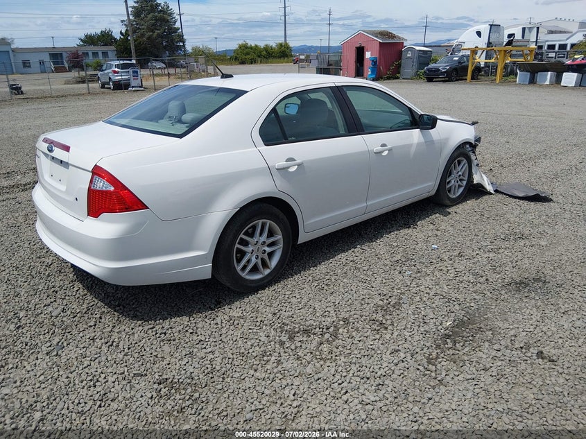 Vin: 3fahp0ga2cr356098, lot: 46018245, ford fusion s 20124