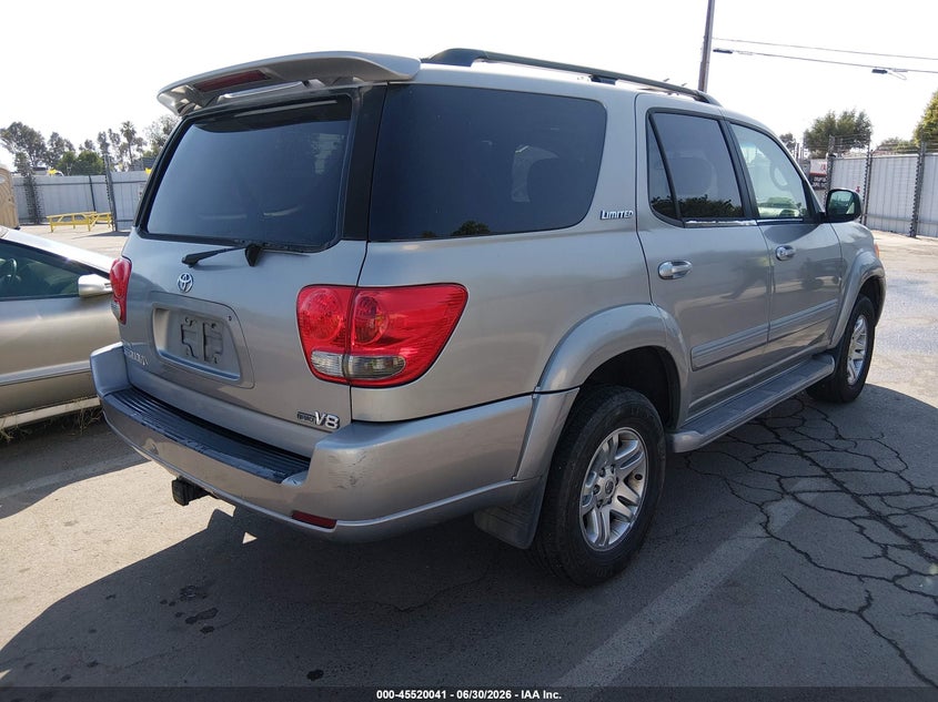 2006 Toyota Sequoia VIN 5TDZT38A66S274869 nuotrauka 4