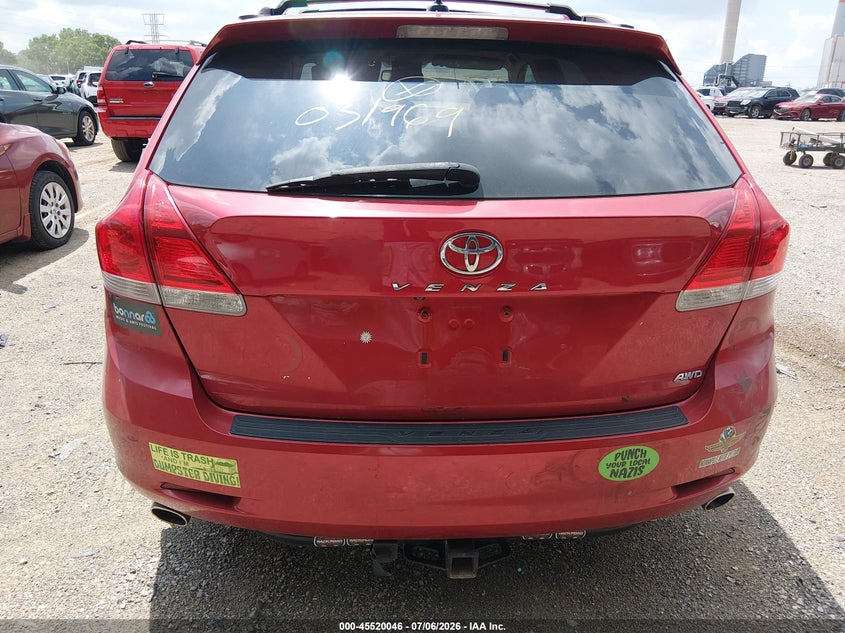 2010 Toyota Venza Base V6 VIN: 4T3BK3BB5AU031969 Lot: 45520046